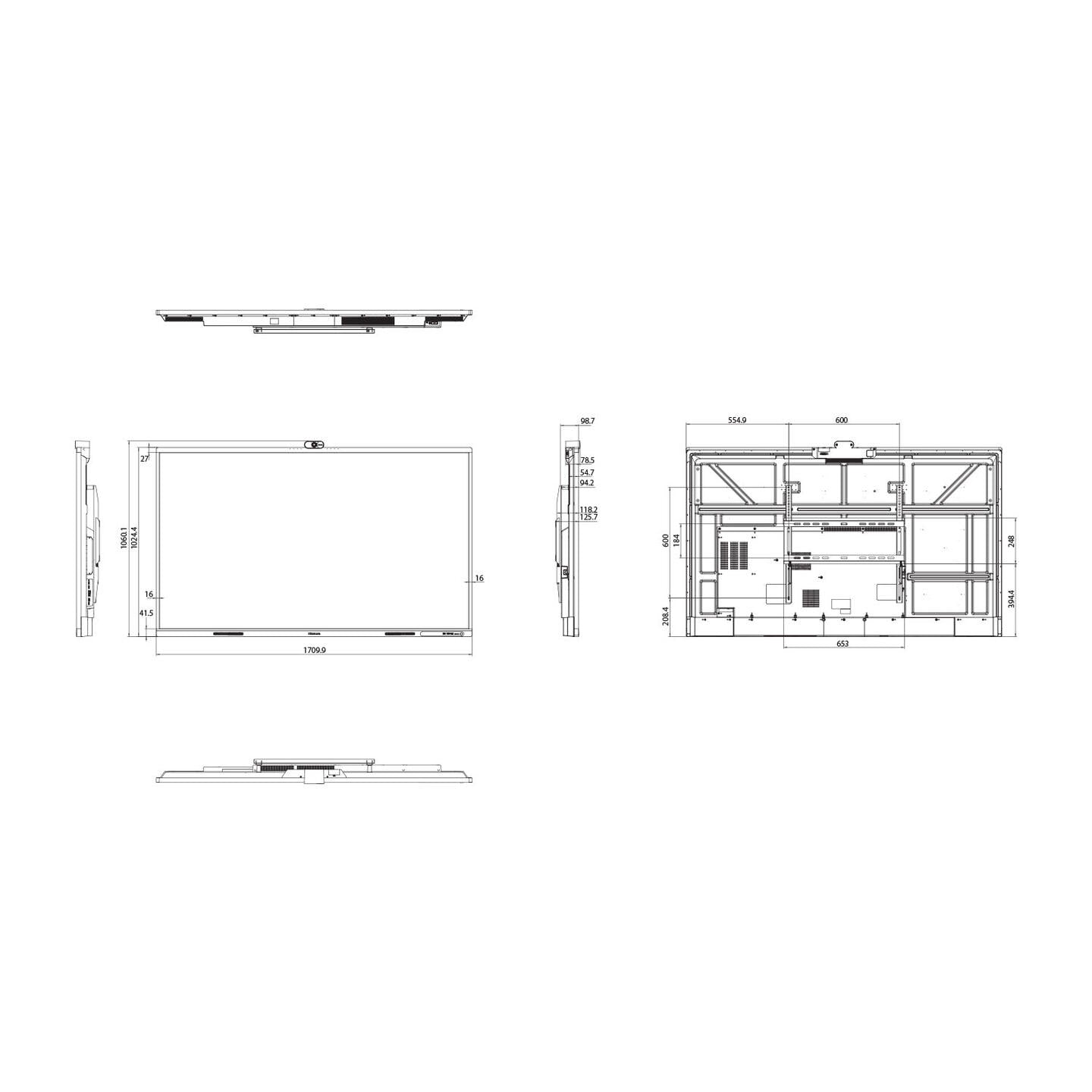 Hisense 75" GoBoard PRO Touch camera