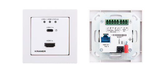 Kramer WP-20CT – HDBaseT väggplatta med HDMI och USB-C